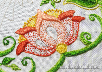 Secret Garden Embroidered Flowers, Colors & Stitches