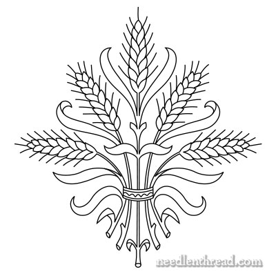 Wheat Hand Embroidery Pattern