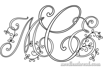 Manipulating Monograms to Create Hand Embroidery Designs –