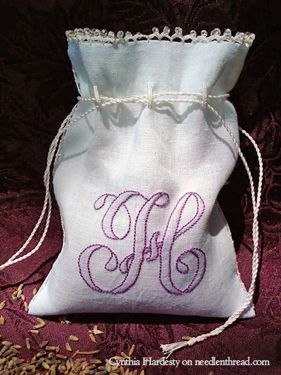 Hand Embroidered Monogram H