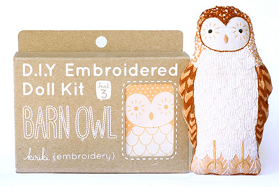 Embroidered Owl Doll