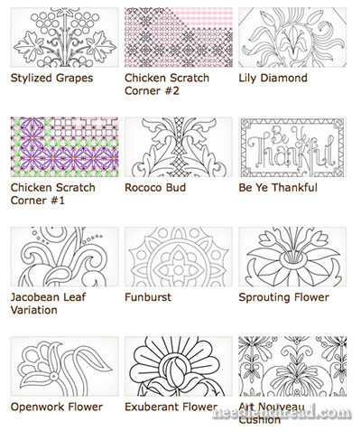Free Hand Embroidery Patterns