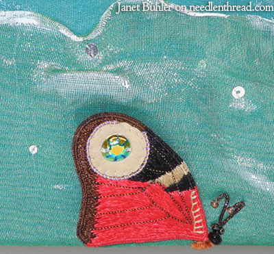 Janet Buhler Embroidered Butterflies & Mermaid