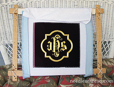 Ecclesiastical Goldwork Embroidery IHS