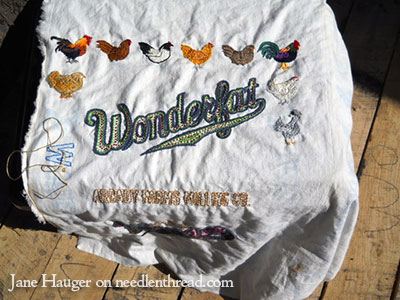 Embroidered Feed Sacks