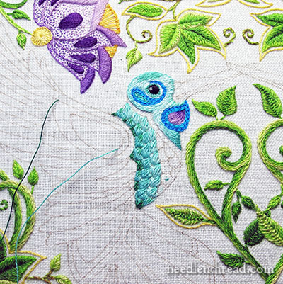 Secret Garden Embroidery Hummingbird