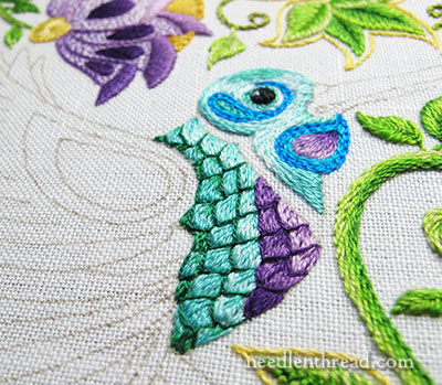 Secret Garden Embroidery Hummingbird