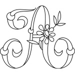 Daisy & Rings Monogram Alphabet