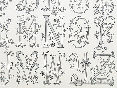 Monograms, Ciphers, Initials for Embroidery
