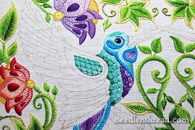 Secret Garden Hummingbirds Embroidery Project