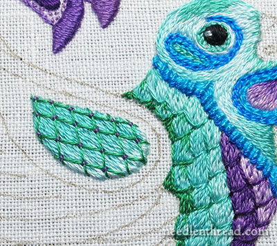 Secret Garden Hummingbirds Embroidery Project