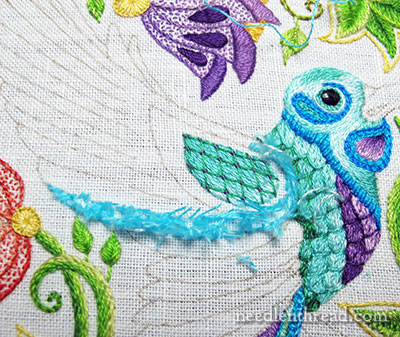 Secret Garden Hummingbirds Embroidery Project