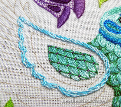Secret Garden Embroidery: the Hummingbird Wing