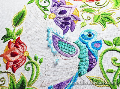 Secret Garden Embroidery: the Hummingbird Wing