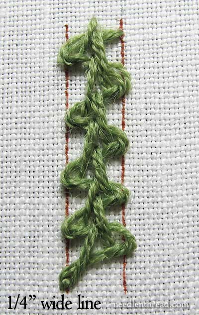 Spanish Knotted Feather Stitch