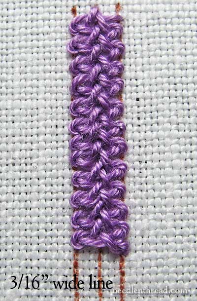 Spanish Knotted Feather Stitch