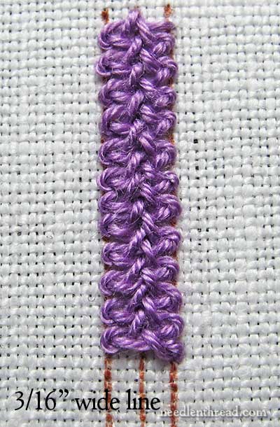 Spanish Knotted Feather Stitch