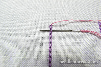 Embroidery Stitch Samples & Sizes