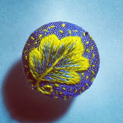 Embroidered Brooches