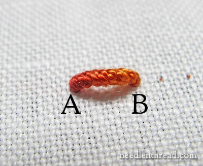 Stitch Fun: Bullion Stem Stitch