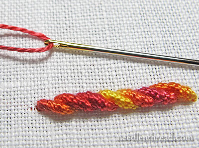 Stitch Fun: Bullion Stem Stitch