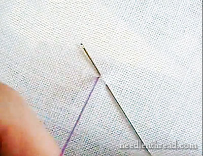 Using an Eraser with Embroidery
