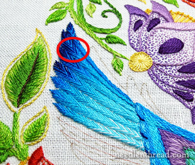 Secret Garden Hummingbirds: Embroidered Feathers