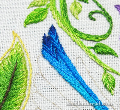 Secret Garden Hummingbirds: Embroidered Feathers