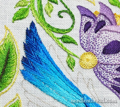 Secret Garden Hummingbirds: Embroidered Feathers