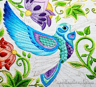 Secret Garden Embroidery: Hummingbird Wing