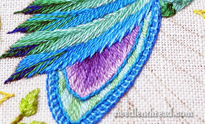 Secret Garden Embroidery - Stitching Feathers