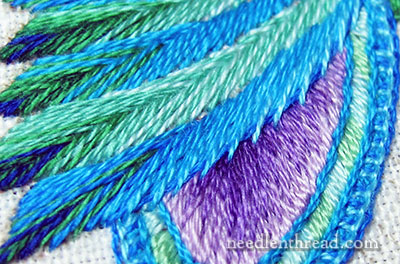 Secret Garden Embroidery - Stitching Feathers