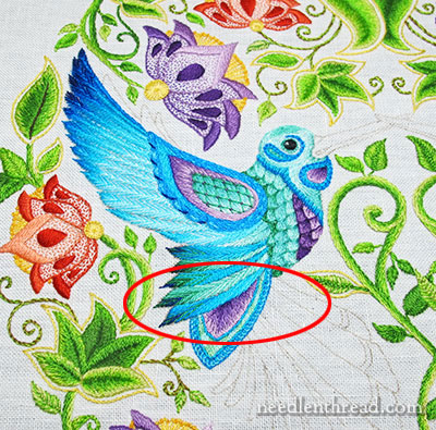 Secret Garden Embroidery - Stitching Feathers