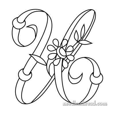 Monogram for Hand Embroidery: U