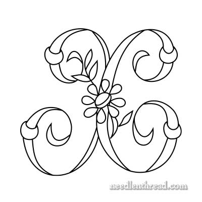 Hand Embroidery Monograms W, X & Some Resources – NeedlenThread.com