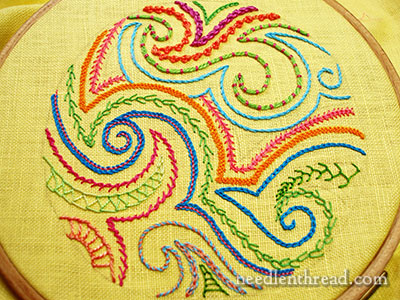 Doodle Cloth for Hand Embroidery