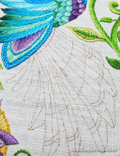 Embroidering Tail Feathers: Colors & Considerations –