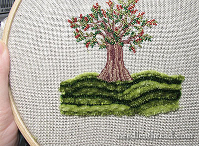 Silk Chenille in Hand Embroidery