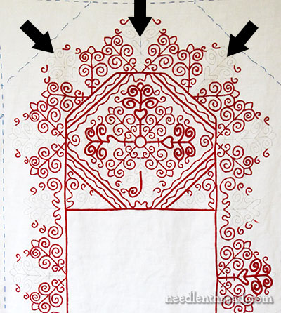 Hungarian Redwork Runner Embroidery Project