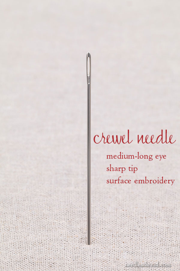 Embroidery Needle Chart