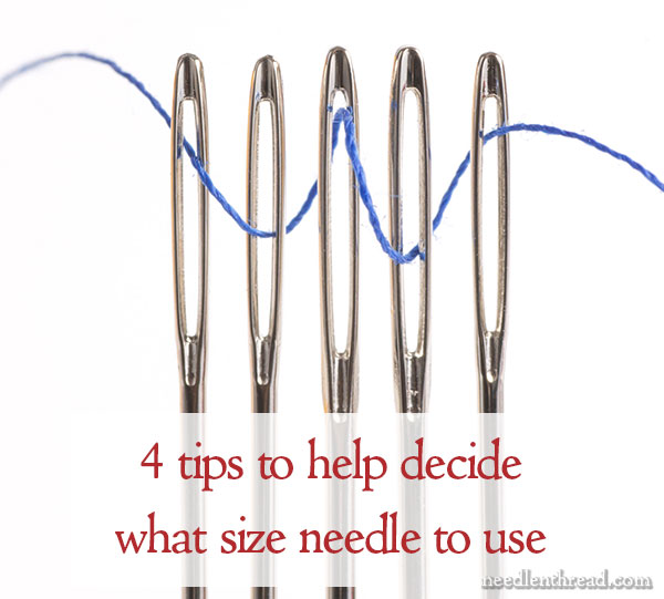 A look at thread/needle sizes