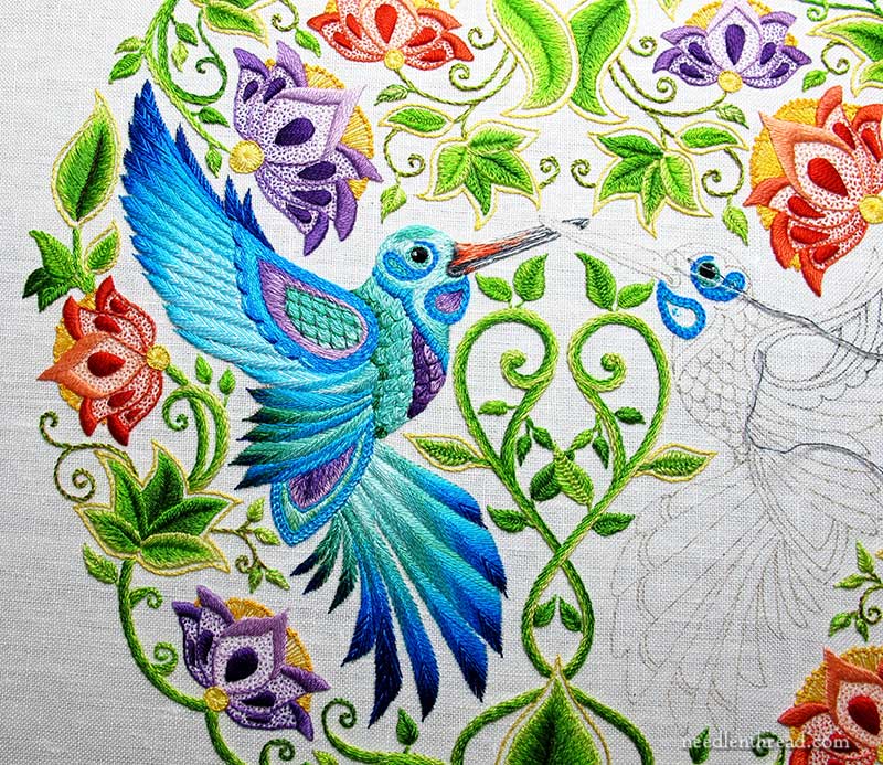 Embroidered Hummingbird Beak