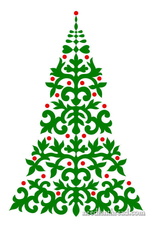 Christmas Tree Embroidery Pattern