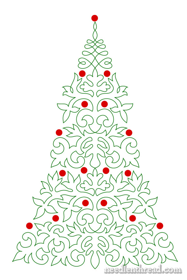 Christmas Tree Embroidery Pattern