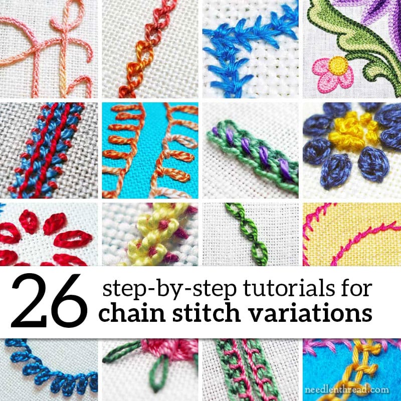 26 Chain Stitch Variations - Tutorials