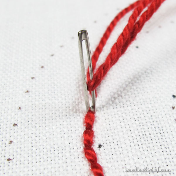 How to Embroider a Christmas Ornament