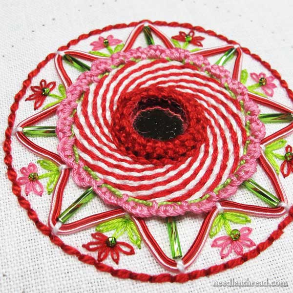 Hand Embroidered Christmas Ornament
