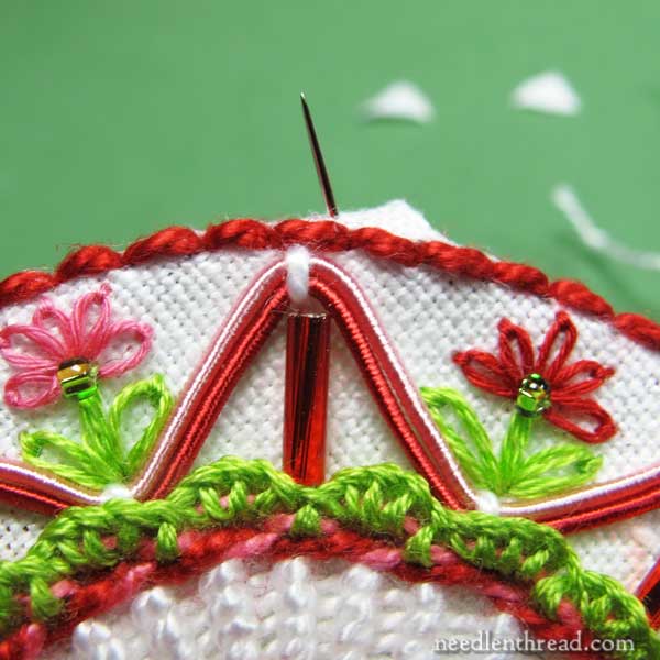 How to Assemble a Hand Embroidered Christmas Ornament