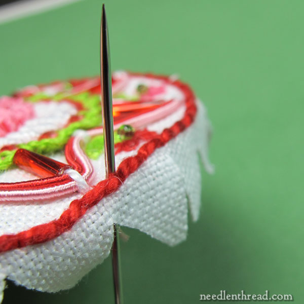 How to Assemble a Hand Embroidered Christmas Ornament