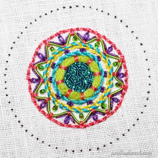 Fiesta Fob: Hand Embroidery with Texture & Dimension